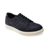 Pantofi sport BITE THE BULLET bleumarin, EF4191, din nabuc