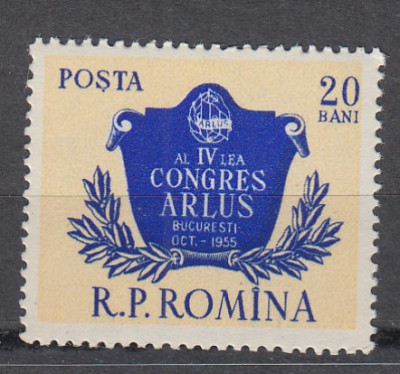 ROMANIA 1955 LP 397 AL IV-LEA CONGRES ARLUS SERIE MNH foto