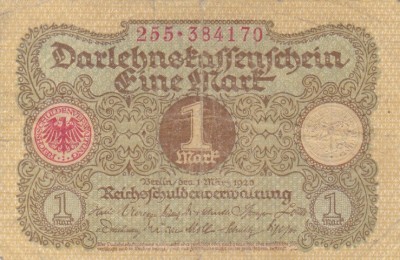 GERMANIA 1 marca 1920 VF!!! foto