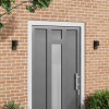 VidaXL Aplice de exterior 2 pcs Negru 6.5 x 10.5 x 16 cm