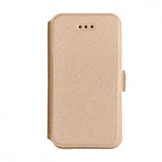 Husa carte magnetic mic Samsung S8, Gold foto