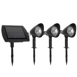 Lampa solara de tip decoratiune pentru gradina, eMazing, model 3 felinare, alb rece