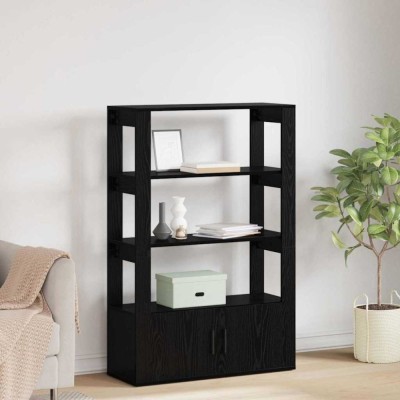 vidaXL Bufet Stejar negru 30 x 80 x 119.5 cm Lemn compozit foto