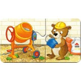 Puzzle 9x2 piese - Animals at the Job | Ravensburger