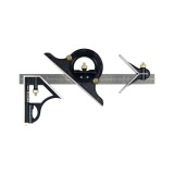 YATO Raportor tip rigla din inox, multifunctional, 300 mm
