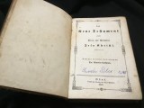 carte limba germana - Das Neue Testament ( Nou Testament ) traducerea realizata de Martin Luther anul 1842 tiparita la Guns ( Koszeg ) !