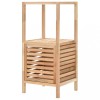 Dulap Baie Lemn Masiv Nuc 39.5x35.5x86 cm Depozitare Raft 2 Nivele Organizare Ventilare