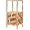 Gossi dulap depozitare baie, 39,5x35,5x86 cm, lemn de nuc masiv