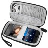 Husa cu fermoar pentru MP3 si MP4 Player rezistenta la apa si socuri, Carcasa depozitare portabila pentru playere muzicale, din material dur, cu spati