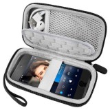Cumpara ieftin Husa cu fermoar pentru MP3 si MP4 Player rezistenta la apa si socuri, Carcasa depozitare portabila pentru playere muzicale, din material dur, cu spati
