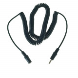 Cumpara ieftin Cablu prelungitor audio, 5m, spiralat, jack 3.5mm tata-mama, Xtreme 01404, negru