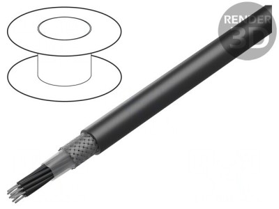 Cablu HELUTHERM&amp;reg; 145 MULTI 12x0,75mm2 PO Negru foto