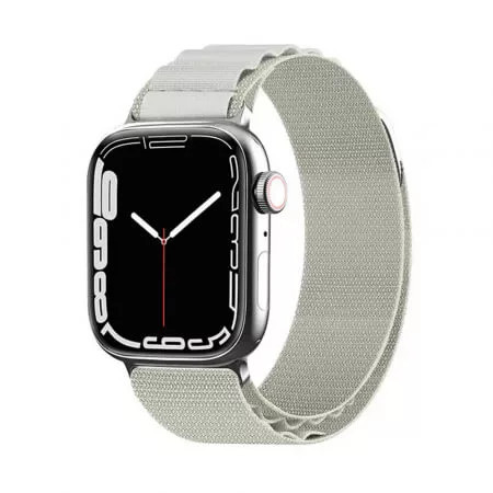 Curea Ceas W037 Apple Watch 1 2 3 4 5 6 7 8 SE (38 mm 40 mm 41 mm) Alb