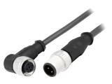 Cablu senzori automatizări M12-M12 1m