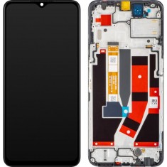 Display cu Touchscreen Oppo A77 5G, cu Rama, Negru, Service Pack 4130192 foto