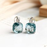 Cumpara ieftin Cercei din Argint 925 cu Topaz Sky Blue si Accente de Cristale