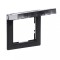 Rama ornament 1 post cu capac IP44 Legrand Suno negru 721444