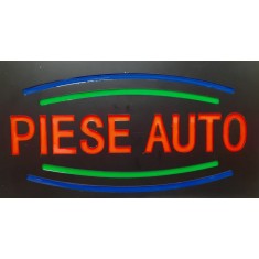 Reclama LED - PIESE AUTO - de exterior / interior, 44 x 24 cm