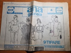 ziarul ana gabriela - septembrie 1990 - ziar de moda