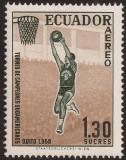 B0519 - Ecuador 1958 - Sport neuzat,perfecta stare, Nestampilat