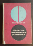 Introducere &icirc;n psihologia experimentală și statistică - I. Radu