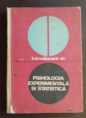 Introducere in psihologia experimentala ?i statistica - I. Radu foto