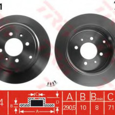 Disc frana PEUGEOT 406 (8B) (1995 - 2005) TRW DF2781