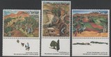 Israel 1982 - Picturi, peisaje, arta, serie neuzata cu tab