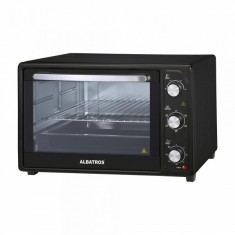 Cuptor electric Albatros A45BC2, 1800 W, 45 L, Convectie, 5 programe, Semnal sonor, Functie Stay on, Negru