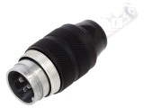 Conector M25 tată argintat, 250V, 10A, IP40 - BINDER