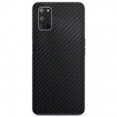 Set Folii Skin Acoperire 360 Compatibile cu Oppo A72 - ApcGsm Wraps Carbon Black foto