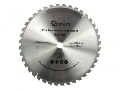 Disc pentru lemn 450x32x40T, Geko G00165 foto