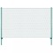 vidaXL Gard din plasă de s&acirc;rmă cu st&acirc;lpi, verde, 25 x 1,5 m, oțel 144611