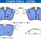 ATE 13.0470-7363.2 ATE Ceramic set placute frana,frana disc