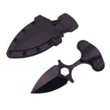 Cumpara ieftin Cutit tactic de vanatoare IdeallStore&reg;, Spear Trap, 8 cm, negru, teaca cu prindere curea