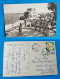 Carte Postala circulata veche RPR - Constanta pe faleza, Sinaia, Printata