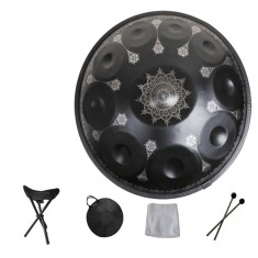 Handpan Ananda Mandala cu 10 note Aur &ndash; Disponibil &icirc;n mai multe culori