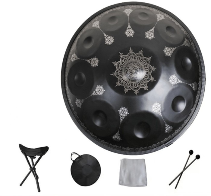 Handpan Ananda Mandala cu 10 note Aur &ndash; Disponibil &icirc;n mai multe culori