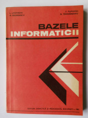 L. Livovschi - Bazele informaticii foto