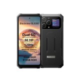 Telefon mobil Blackview BL8000 Black, 5G, Dual Display, 24GB RAM(12GB+12GB), 512GB ROM, Android 13, 50MP, NFC, 8800mAh, Dual SIM
