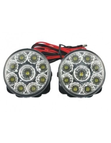 Lumini de zi rotunde 9 led*0,5W 12V
