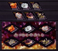 RO 2006 ,LP 1731+b, &quot;Minerale&quot; seria + bloc/colita 383 , MNH