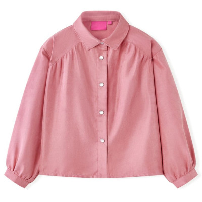 Bluză pentru copii cu m&amp;acirc;neci bufante, roze antichizat, 104 foto