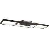 HOMCOM Plafonieră LED Reglabilă cu Telecomandă și &Icirc;ntrerupător, Temperatura Culoare 3000-6000K, Lampă de Design pentru Living și Sufragerie, 70x30 cm,
