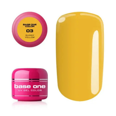 Gel Silcare Base One Color - Sunny Yellow 03, 5g foto