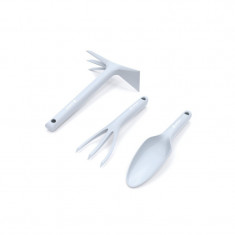 Set unelte pentru gradina Basic Cellfast, lopata mica, cultivator, sapaliga, orificiu prindere, 3 bucati