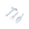 Set unelte pentru gradina Basic Cellfast, lopata mica, cultivator, sapaliga, orificiu prindere, 3 bucati