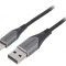 Cablu USB 2.0 USB-A la USB-C 1m Argintiu
