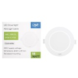 Aproape nou: Spot LED PNI D-Light CL2518 18W, incastrabil, rotund, 220.7*28.9mm, 64