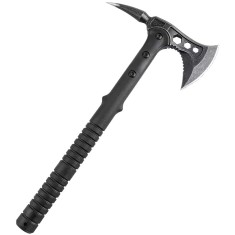 Topor tactic Foxter pentru camping si drumetii, 40 cm, husa lama